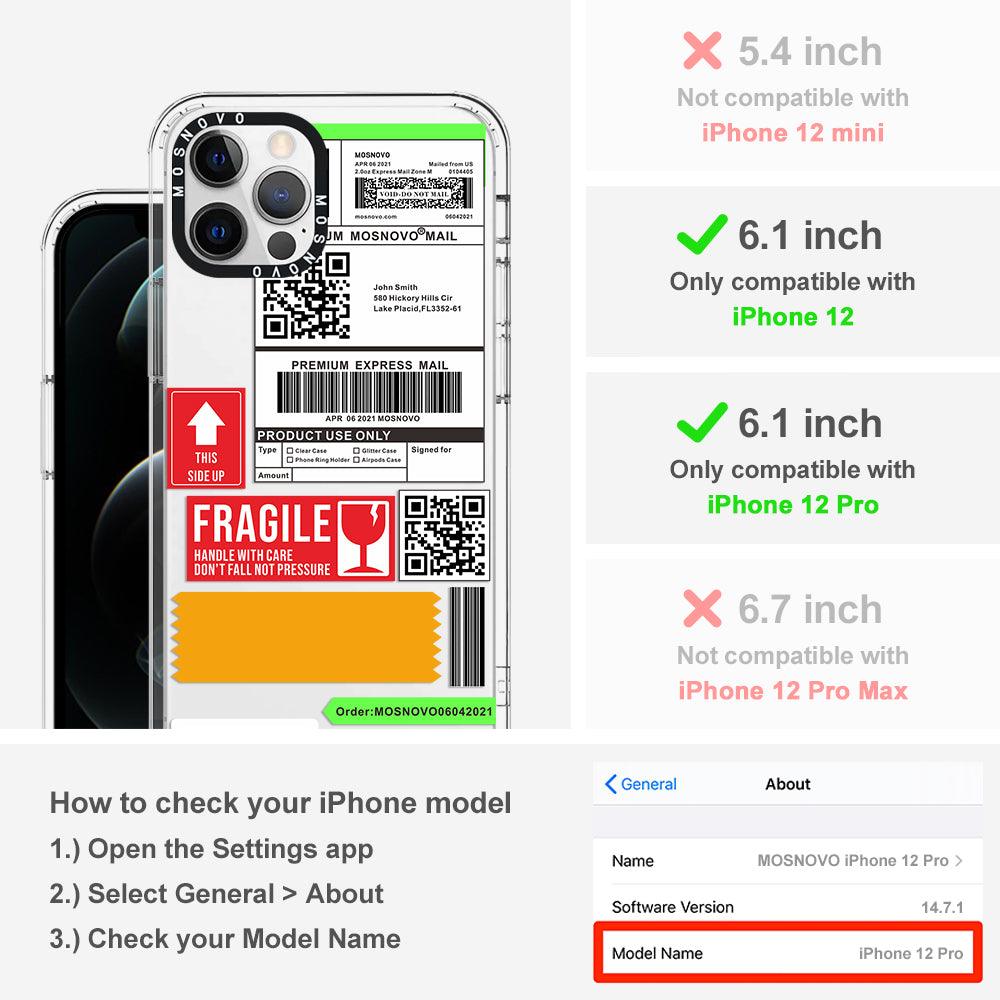 MOSNOVO LABEL Phone Case - iPhone 12 Pro Case - MOSNOVO