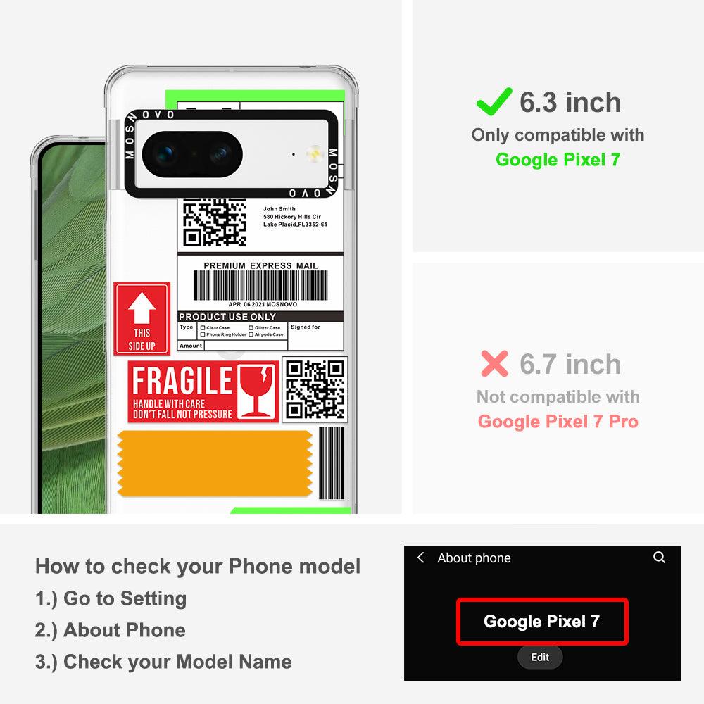 MOSNOVO Mail Label Phone Case - Google Pixel 7 Case - MOSNOVO