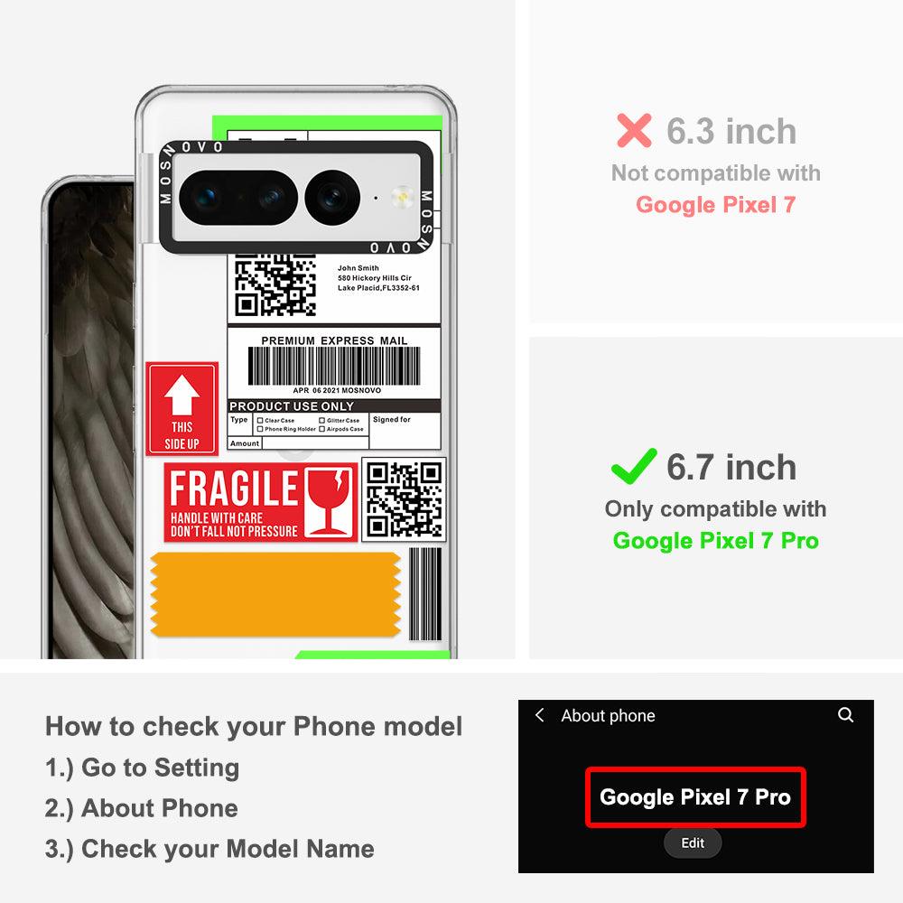 MOSNOVO Mail Label Phone Case - Google Pixel 7 Pro Case - MOSNOVO