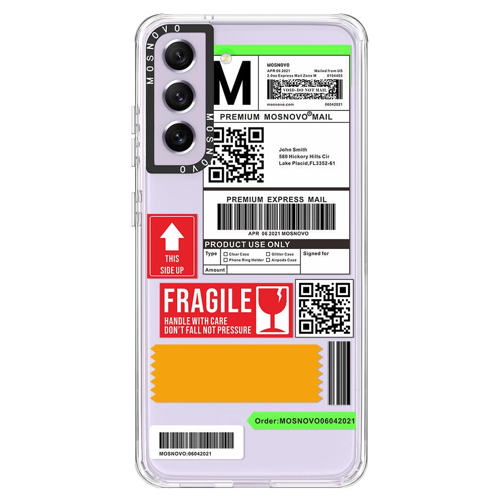 MOSNOVO Mail Label Phone Case - Samsung Galaxy S21 FE Case - MOSNOVO