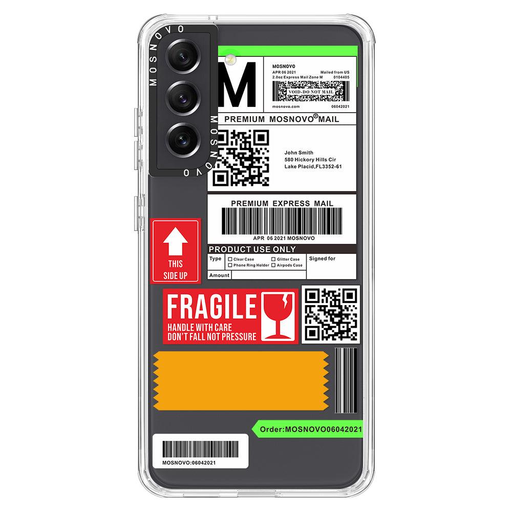 MOSNOVO Mail Label Phone Case - Samsung Galaxy S21 FE Case - MOSNOVO