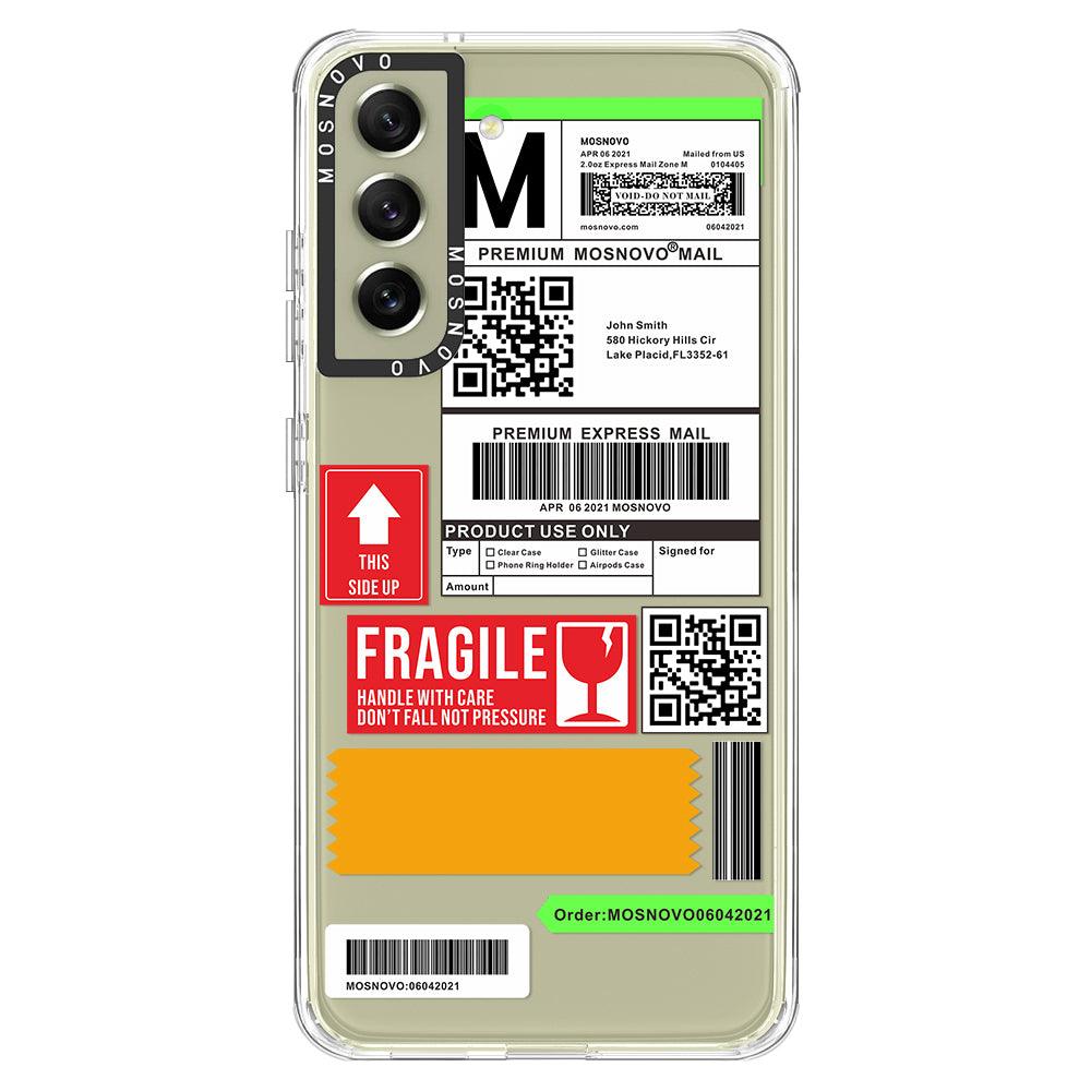 MOSNOVO Mail Label Phone Case - Samsung Galaxy S21 FE Case - MOSNOVO