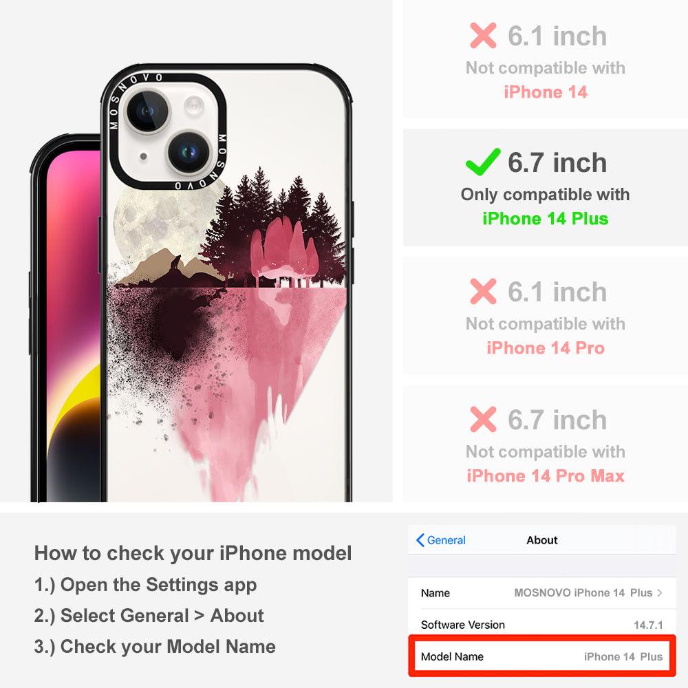 Mountain Landscape Phone Case - iPhone 14 Plus Case - MOSNOVO