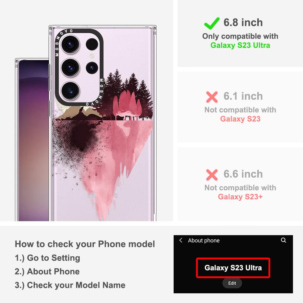 Mountain Landscape Phone Case - Samsung Galaxy S23 Ultra Case - MOSNOVO