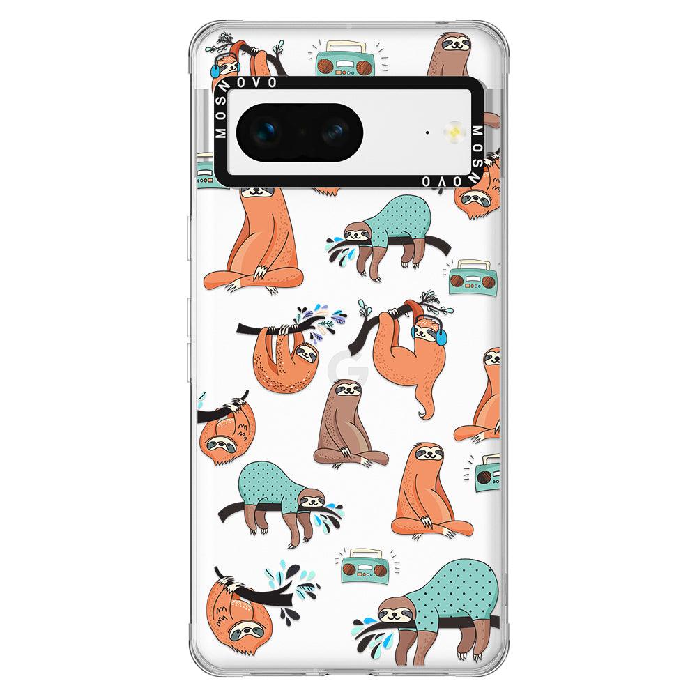 Musical Sloth Phone Case - Google Pixel 7 Case - MOSNOVO