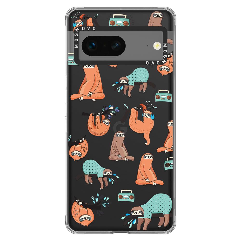 Musical Sloth Phone Case - Google Pixel 7 Case - MOSNOVO