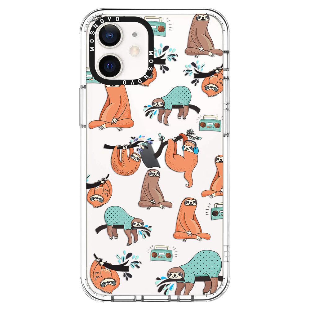 Musical Sloth Phone Case - iPhone 12 Case - MOSNOVO