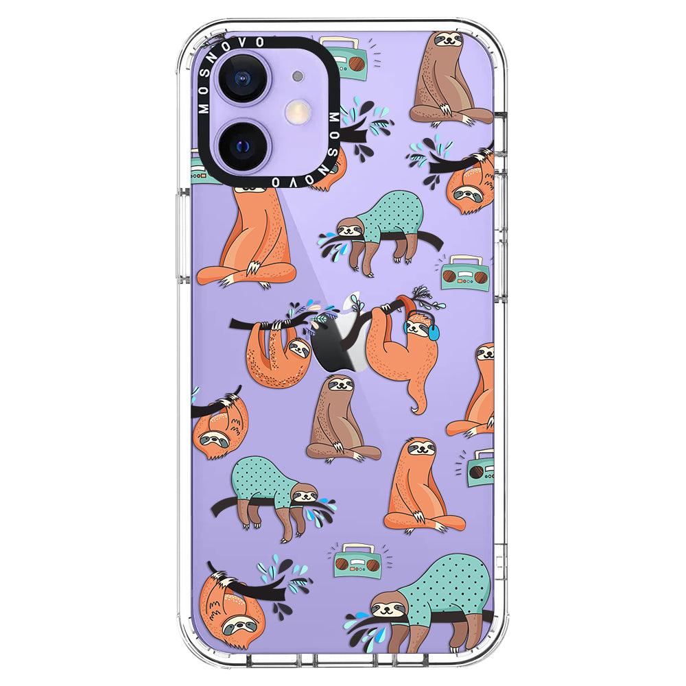 Musical Sloth Phone Case - iPhone 12 Case - MOSNOVO