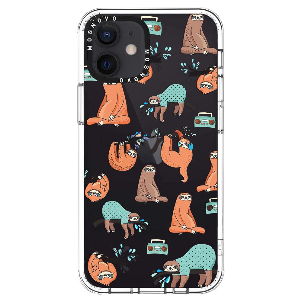 Musical Sloth Phone Case - iPhone 12 Case - MOSNOVO