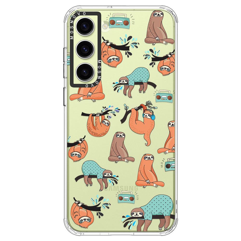 Musical Sloth Phone Case - Samsung Galaxy S23 Case - MOSNOVO