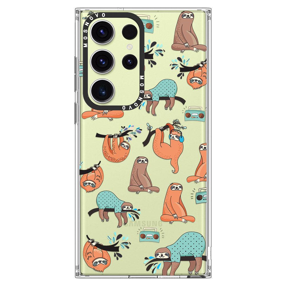 Musical Sloth Phone Case - Samsung Galaxy S23 Ultra Case - MOSNOVO