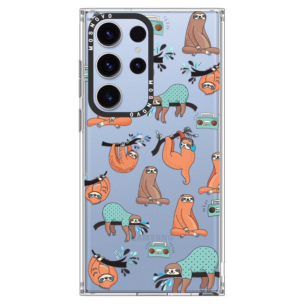 Musical Sloth Phone Case - Samsung Galaxy S23 Ultra Case - MOSNOVO