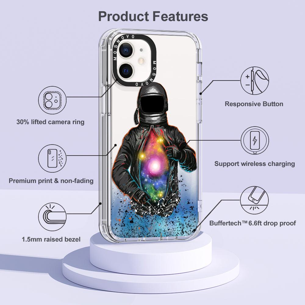 Mystery Astronaut Phone Case - iPhone 12 Case - MOSNOVO