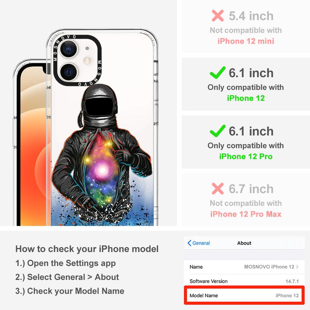 Mystery Astronaut Phone Case - iPhone 12 Case - MOSNOVO