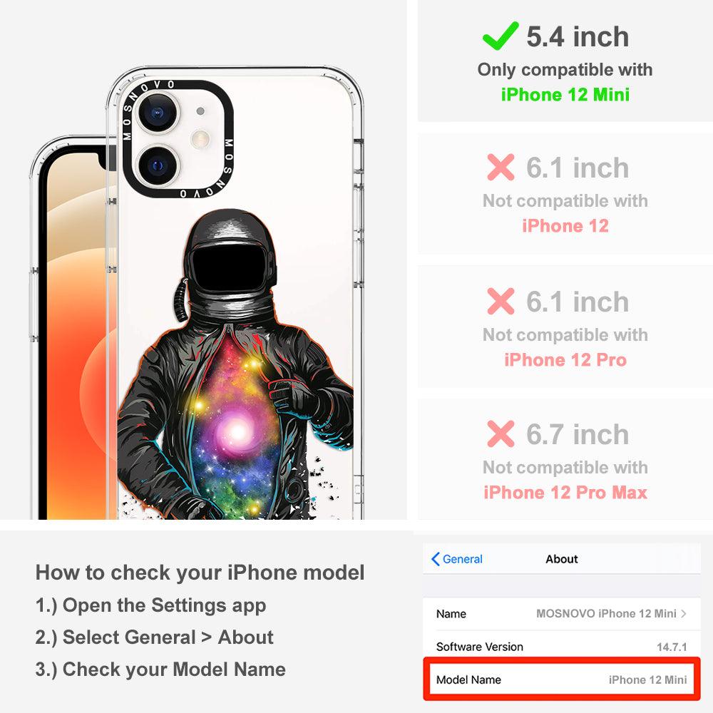 Mystery Astronaut Phone Case - iPhone 12 Mini Case - MOSNOVO