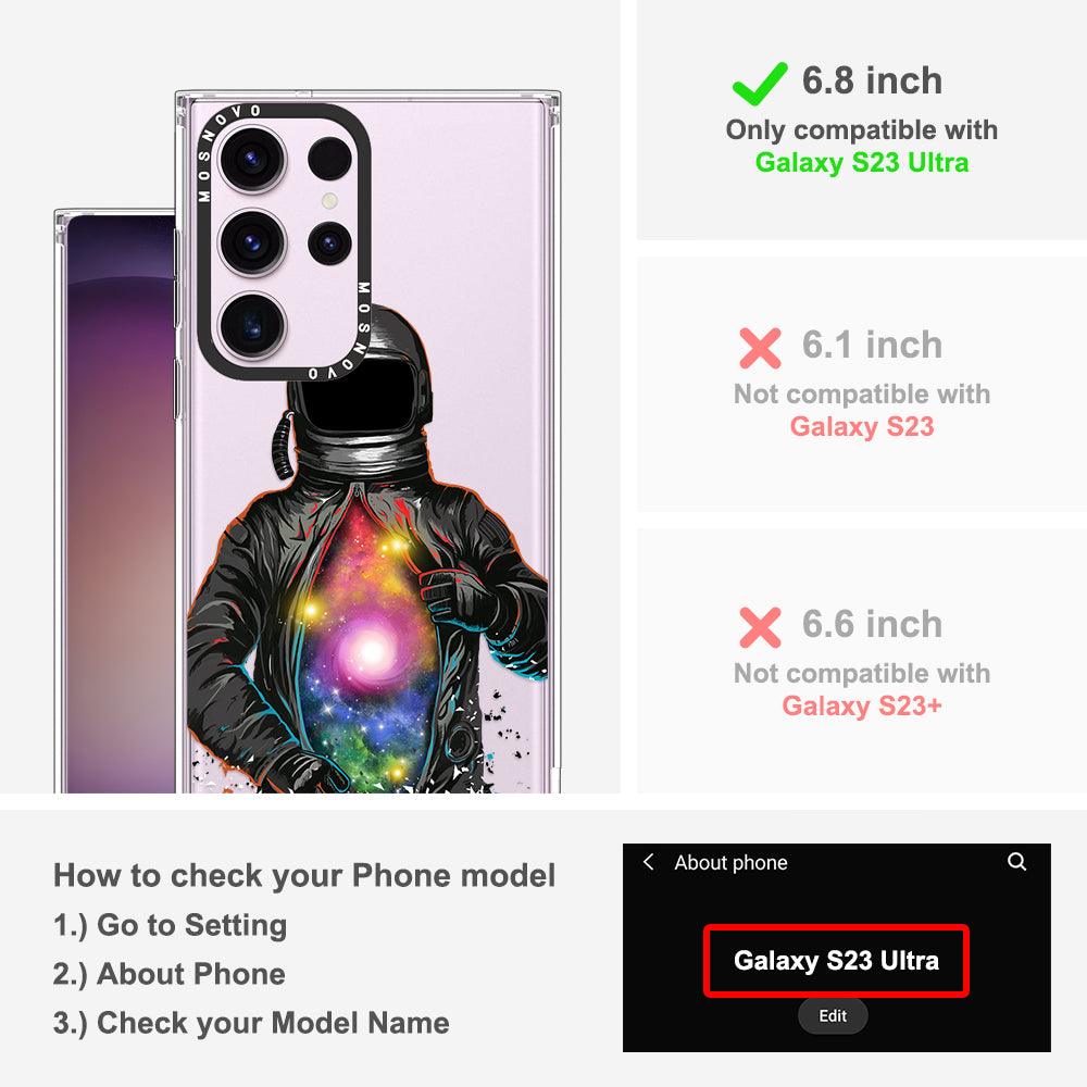 Mystery Astronaut Phone Case - Samsung Galaxy S23 Ultra Case - MOSNOVO