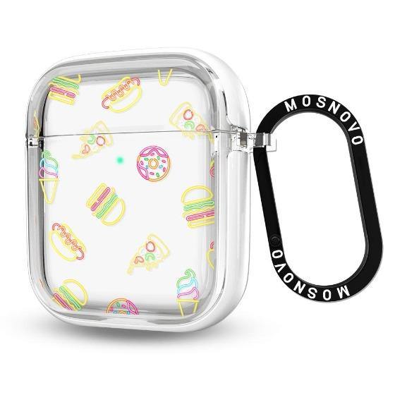 Neon Burgers AirPods 1/2 Case - MOSNOVO