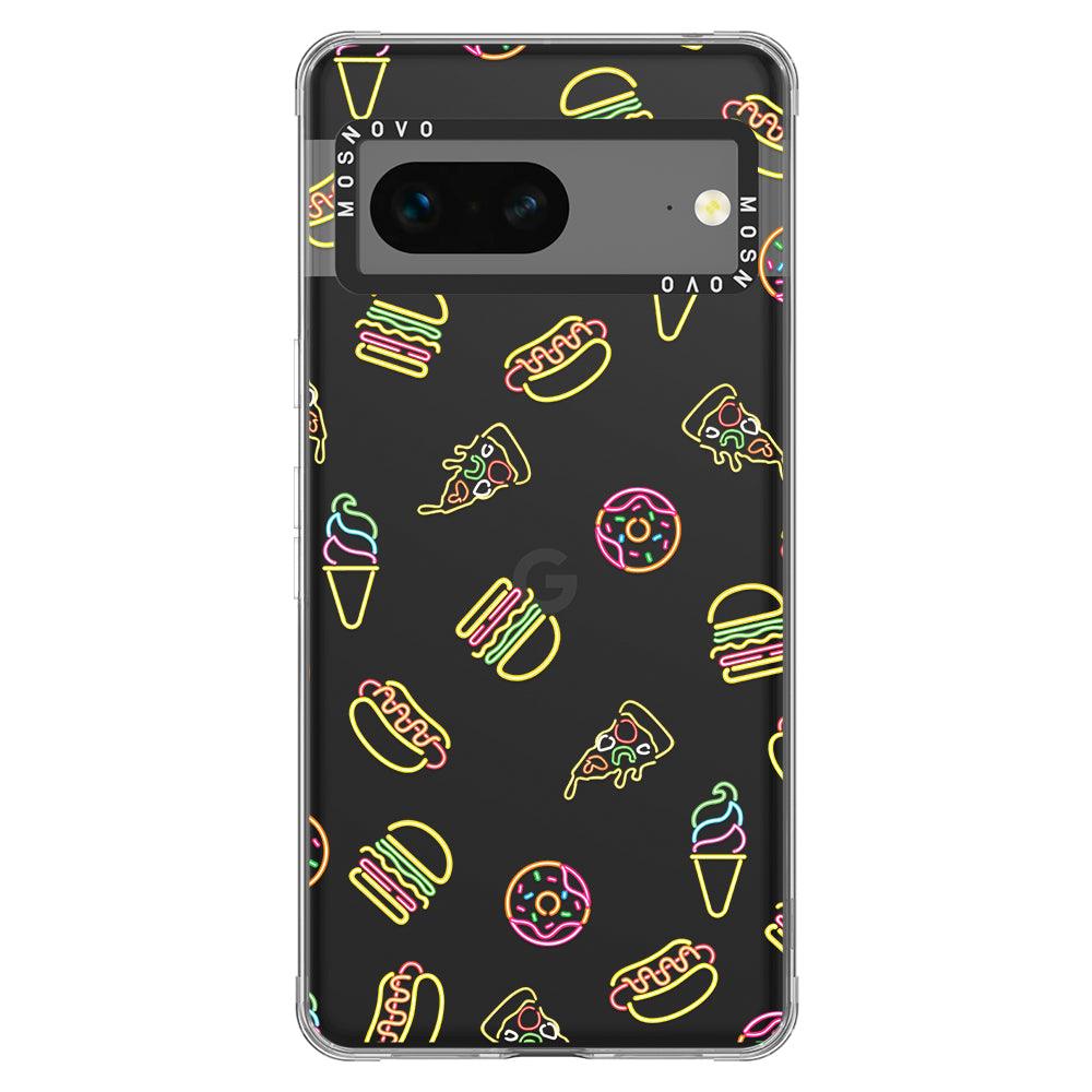 Neon Junk Food Phone Case - Google Pixel 7 Case - MOSNOVO