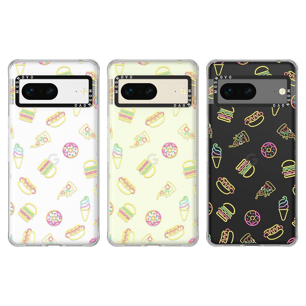 Neon Junk Food Phone Case - Google Pixel 7 Case - MOSNOVO