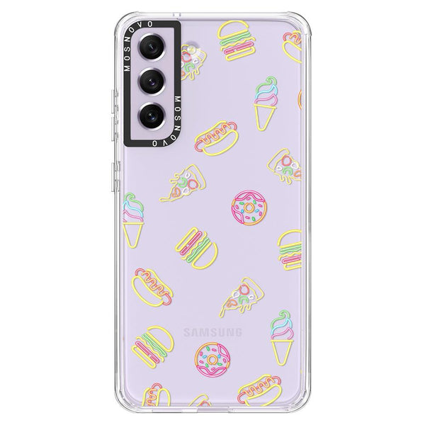 Neon Junk Food Phone Case - Samsung Galaxy S21 FE Case – MOSNOVO