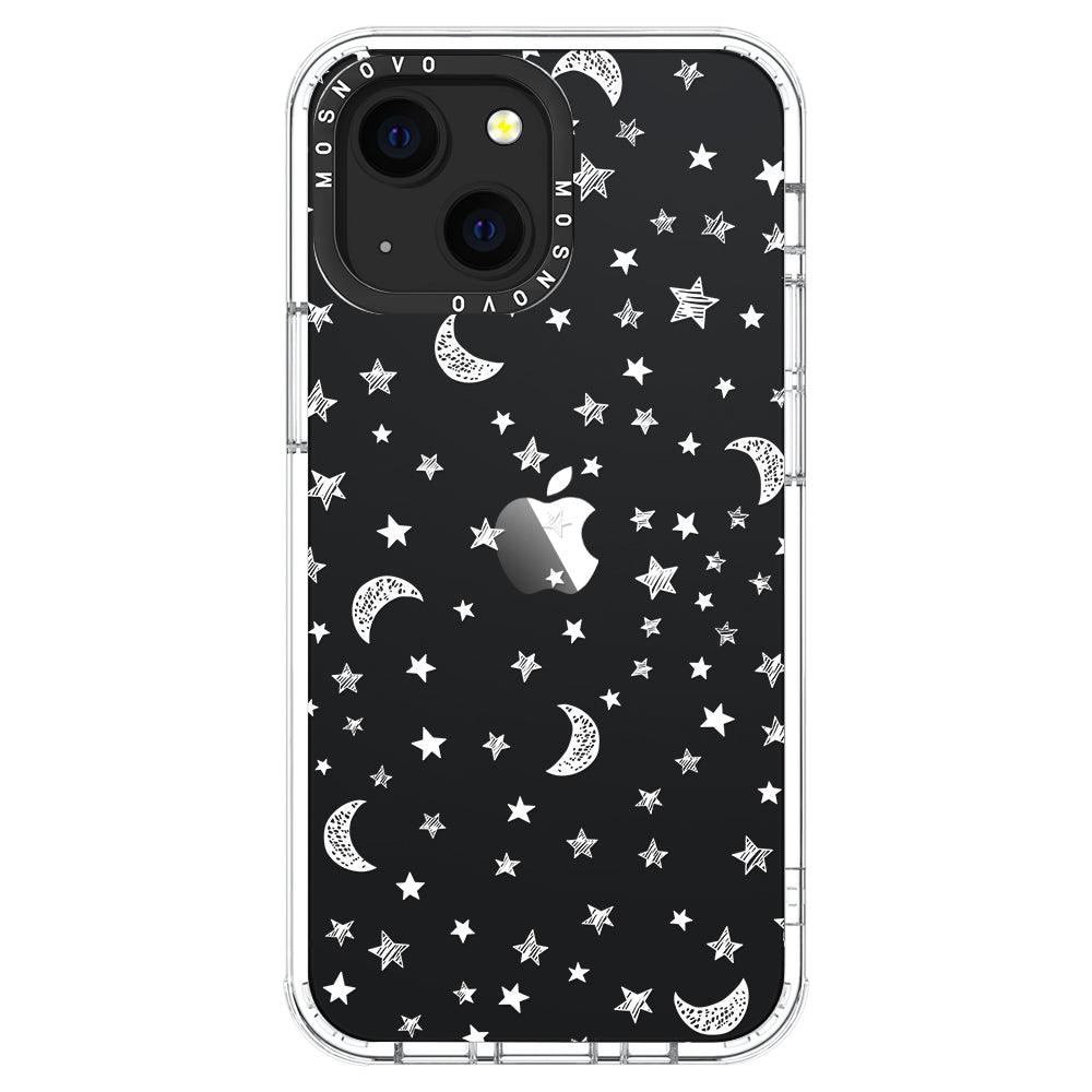 Night Moon Sky Phone Case - iPhone 13 Mini Case - MOSNOVO