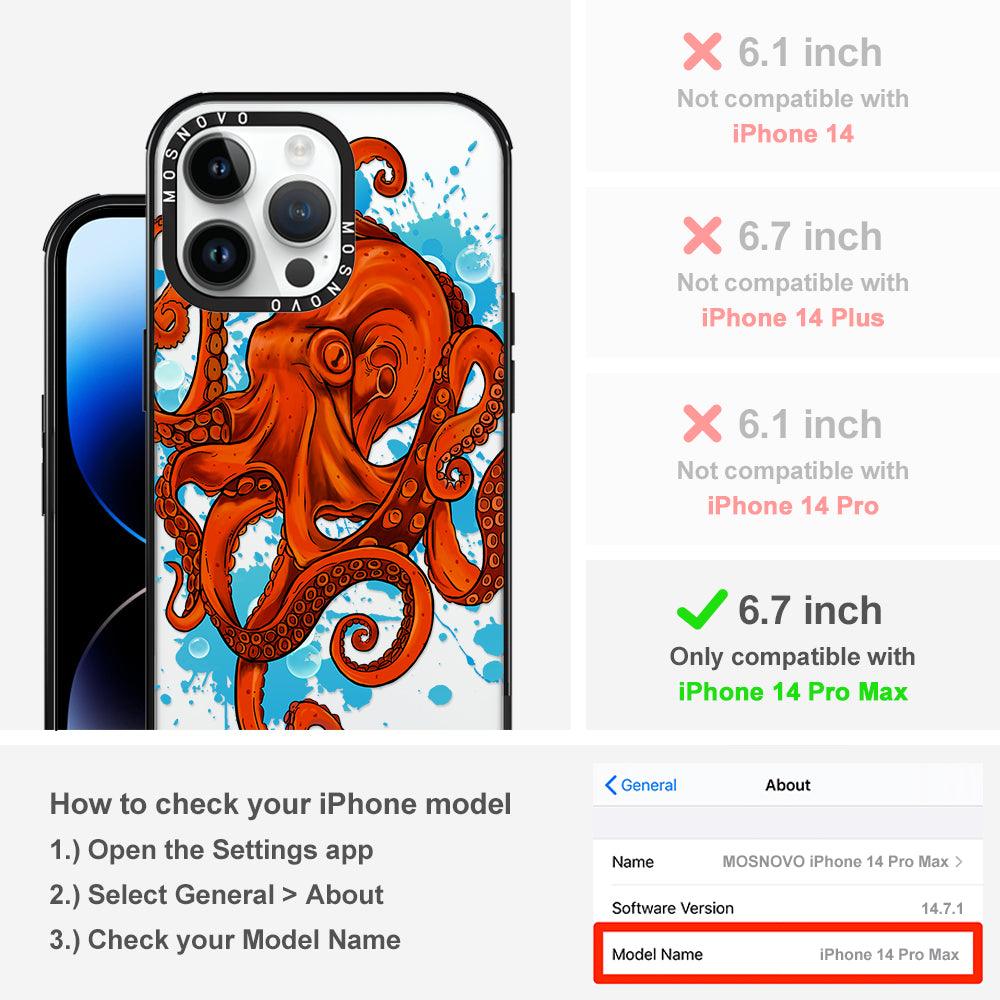 Octupus Phone Case - iPhone 14 Pro Max Case - MOSNOVO