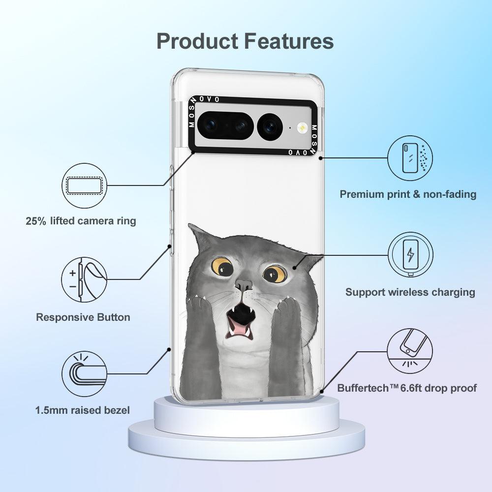 OMG Cat Phone Case - Google Pixel 7 Pro Case - MOSNOVO