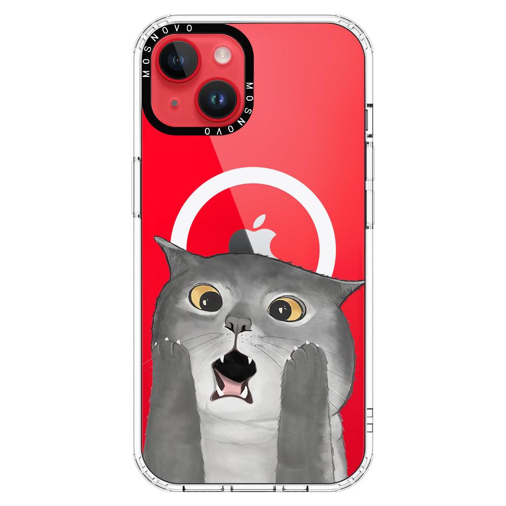 OMG Cat Phone Case - iPhone 14 Plus Case - MOSNOVO