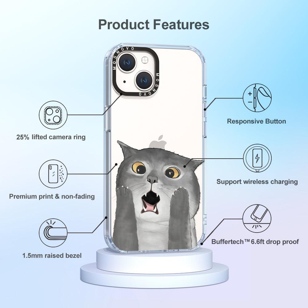 OMG Cat Phone Case - iPhone 14 Plus Case - MOSNOVO