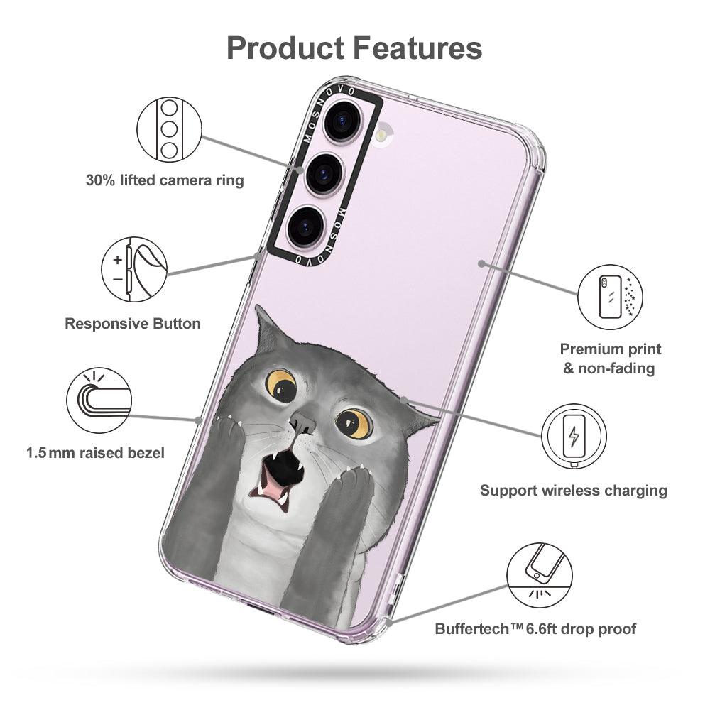 OMG Cat Phone Case - Samsung Galaxy S23 Case - MOSNOVO