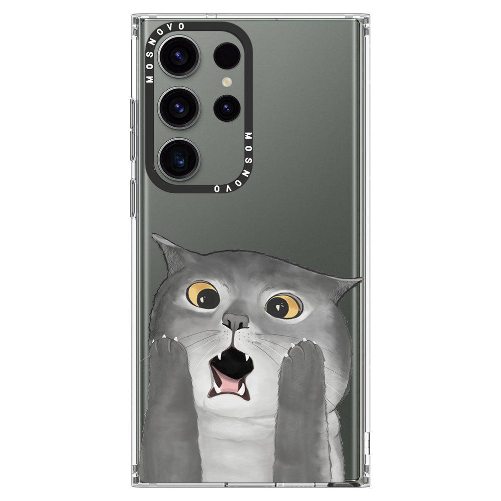 OMG Cat Phone Case - Samsung Galaxy S23 Ultra Case - MOSNOVO