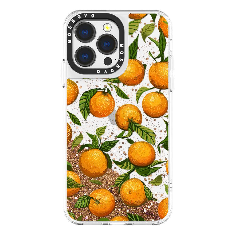 Orange Glitter Phone Case Iphone 13 Pro Case Mosnovo 7586