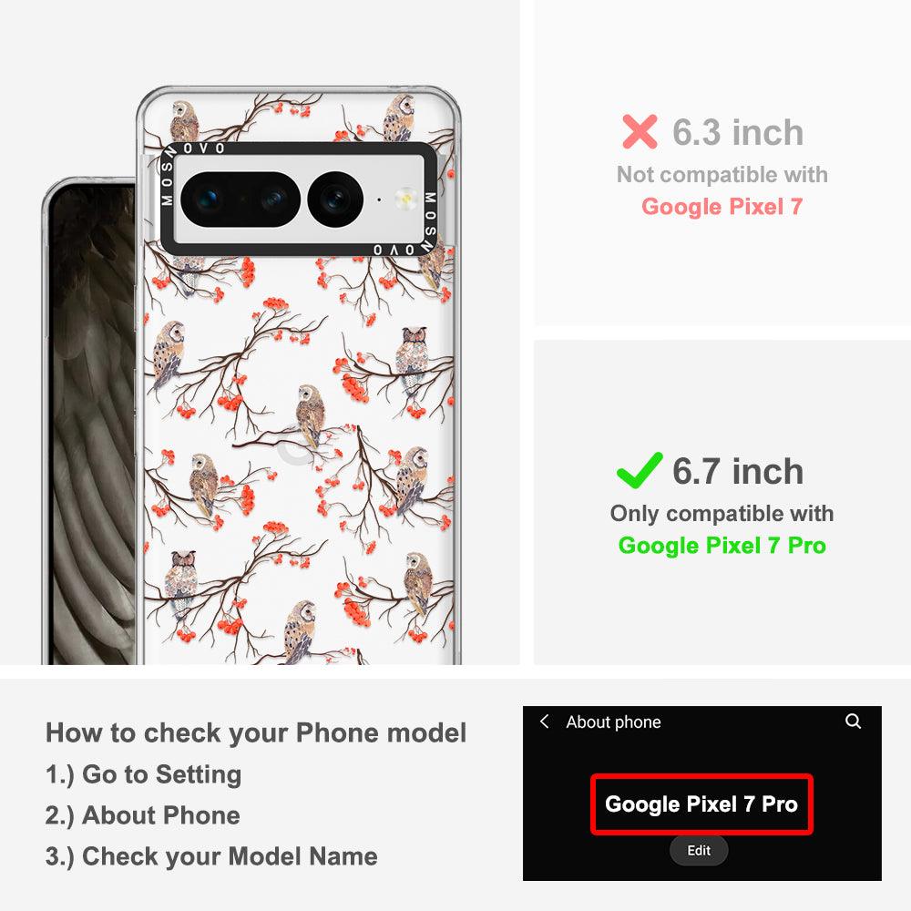 Owl Phone Case - Google Pixel 7 Pro Case - MOSNOVO