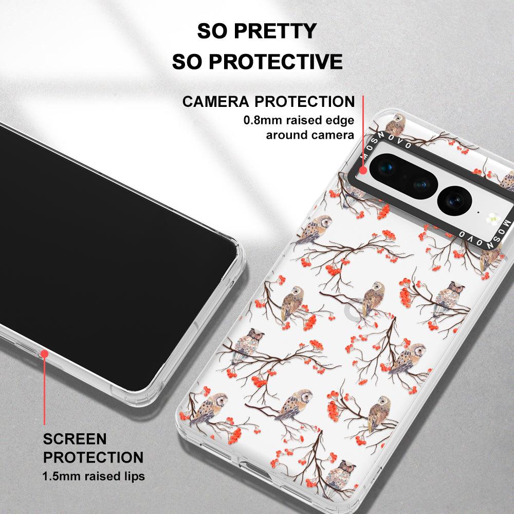 Owl Phone Case - Google Pixel 7 Pro Case - MOSNOVO