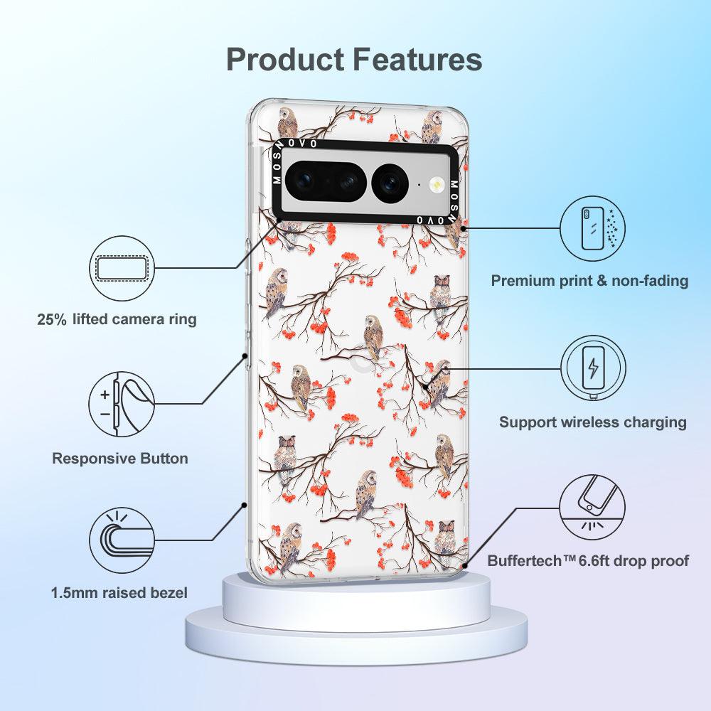 Owl Phone Case - Google Pixel 7 Pro Case - MOSNOVO