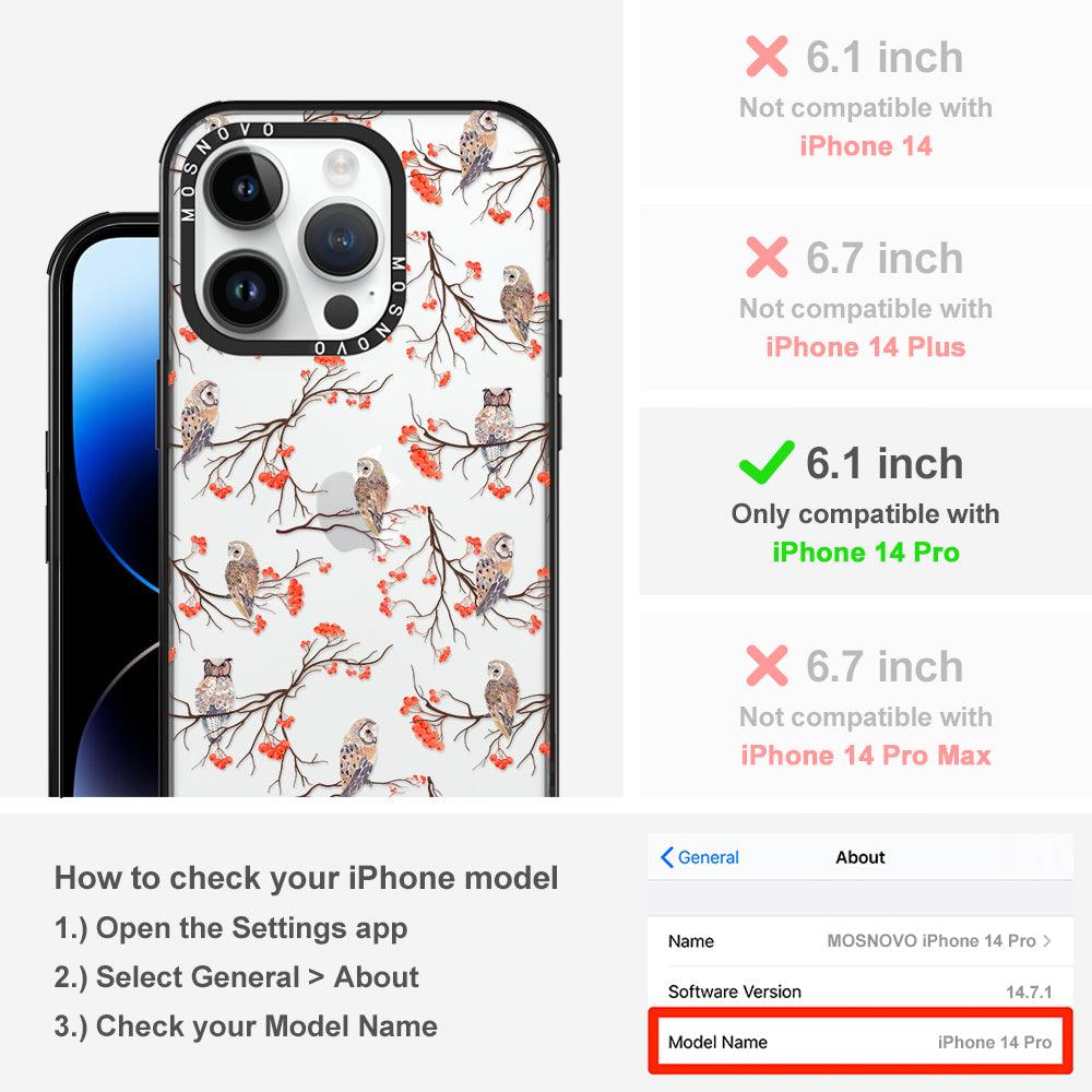 Owl Phone Case - iPhone 14 Pro Case - MOSNOVO