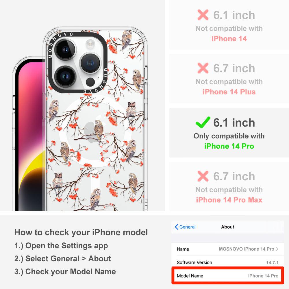 Owl Phone Case - iPhone 14 Pro Case - MOSNOVO