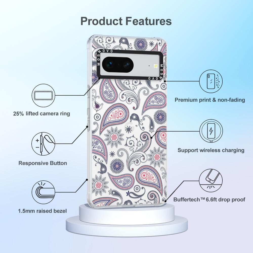 Paisley Phone Case - Google Pixel 7 Case - MOSNOVO