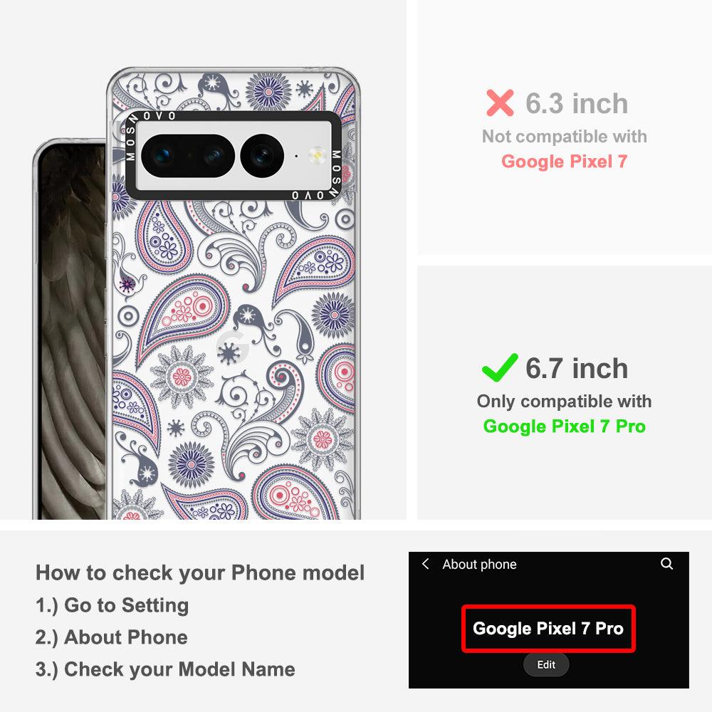 Paisley Phone Case - Google Pixel 7 Pro Case