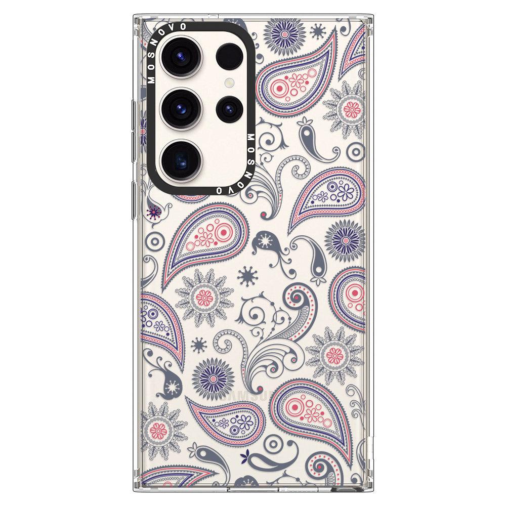 Paisley Phone Case - Samsung Galaxy S23 Ultra Case - MOSNOVO