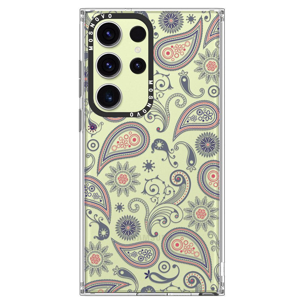 Paisley Phone Case - Samsung Galaxy S23 Ultra Case - MOSNOVO