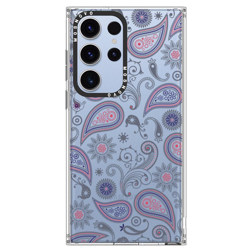 Paisley Phone Case - Samsung Galaxy S23 Ultra Case - MOSNOVO