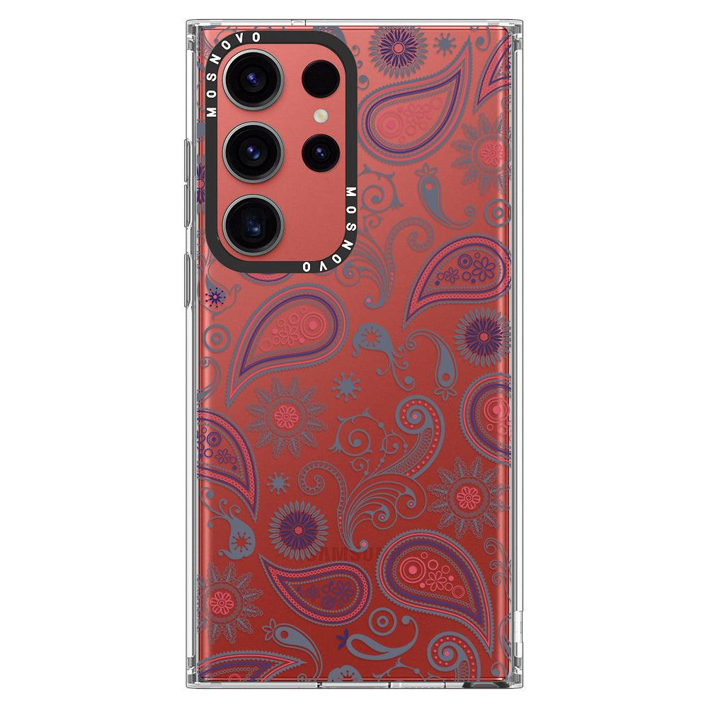 Paisley Phone Case - Samsung Galaxy S23 Ultra Case - MOSNOVO