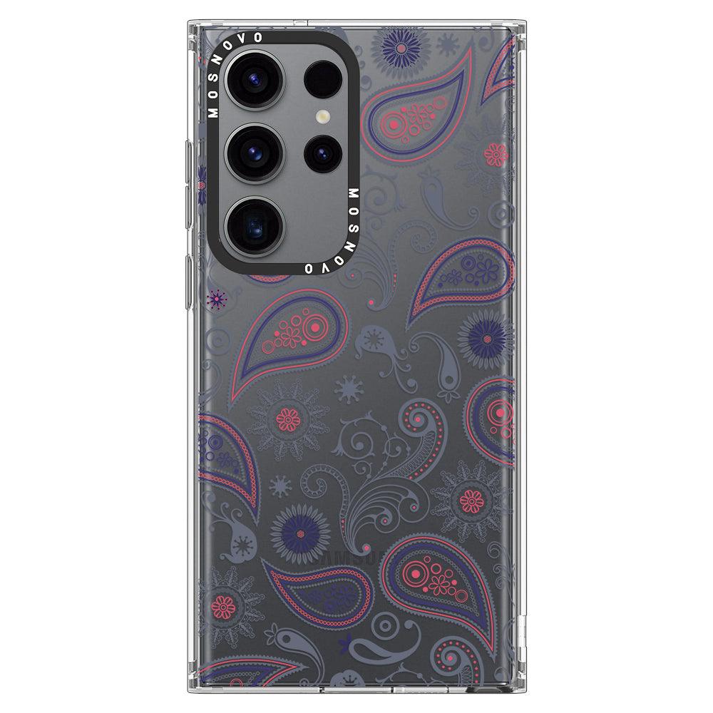 Paisley Phone Case - Samsung Galaxy S23 Ultra Case - MOSNOVO