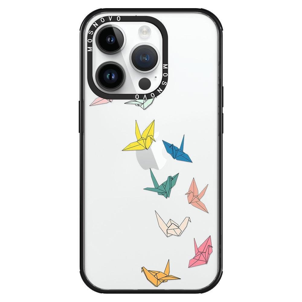 Paper Crane Phone Case - iPhone 14 Pro Case - MOSNOVO