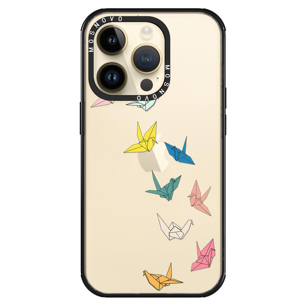 Paper Crane Phone Case - iPhone 14 Pro Case - MOSNOVO