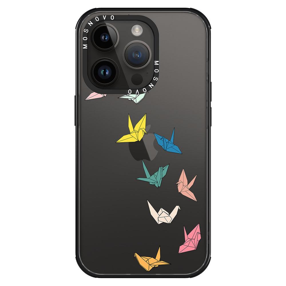 Paper Crane Phone Case - iPhone 14 Pro Case - MOSNOVO