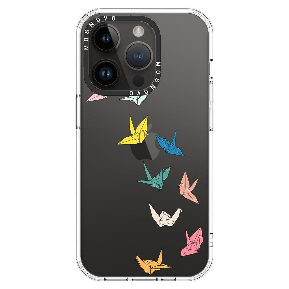 Paper Crane Phone Case - iPhone 14 Pro Case - MOSNOVO