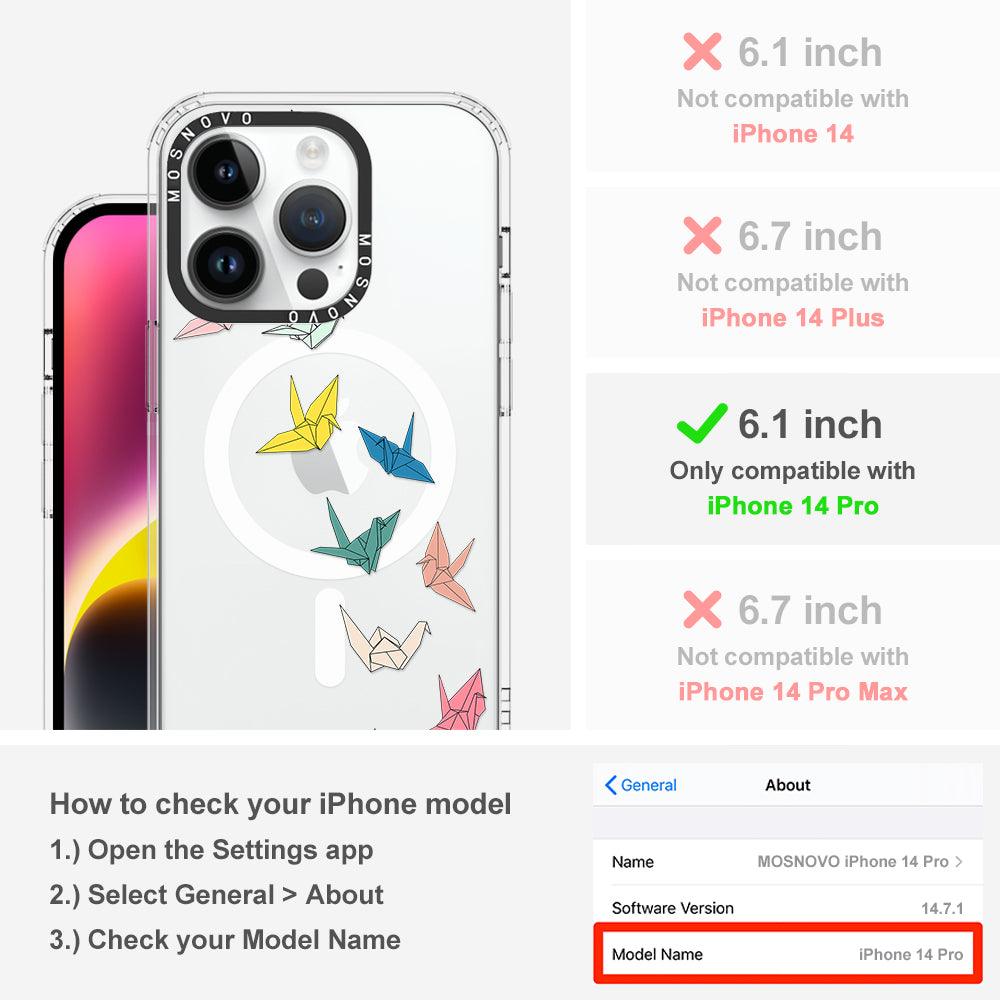 Paper Crane Phone Case - iPhone 14 Pro Case - MOSNOVO