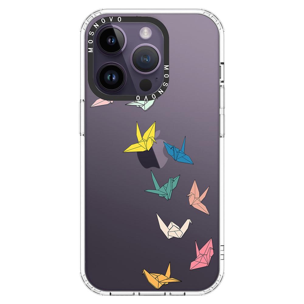 Paper Crane Phone Case - iPhone 14 Pro Case - MOSNOVO